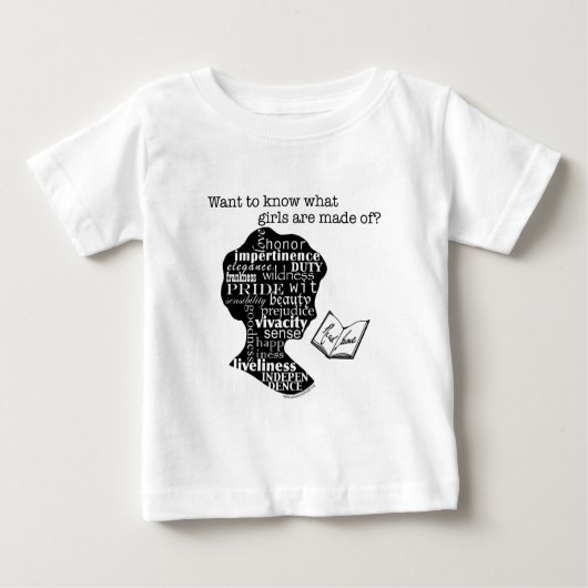 T-shirt Pour Bébé Lisez Jane Austen (Devant)