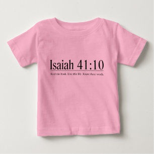 T-shirt Pour Bébé Lisez le 41:10 d'Isaïe de bible