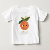 T-shirt Pour Bébé Little Cutie Cute Orange (Devant)
