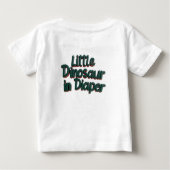 T-shirt Pour Bébé Little Dinosaur in diapers (Dos)