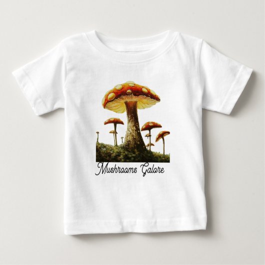 T-shirt Pour Bébé Little Explorer : Champignons Galore (Devant)