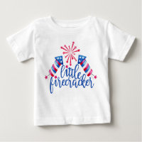 Little Firecracker 4 juillet Anniversaire Patrioti