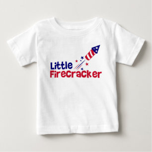 T-shirt Pour Bébé Little Firecracker : Joyeux Jour de l'Indépendance
