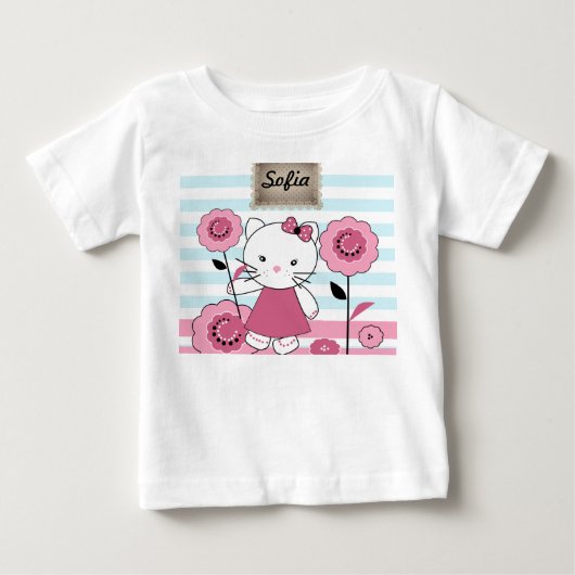 T-shirt Pour Bébé Little Kitty (Devant)