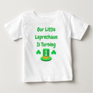 T-shirt Pour Bébé Little Leprechaun 1er anniversaire