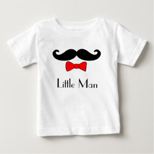 T-shirt Pour Bébé Little Man Mustache et Red Bowtie