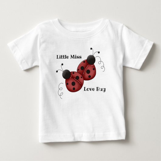 T-shirt Pour Bébé Little Miss Love Bug - Ladybugs (Devant)