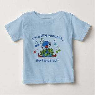T-shirt Pour Bébé Little Peacock Short et Stout