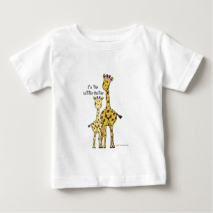 T-shirt Pour Bébé Little Sister Giraffe