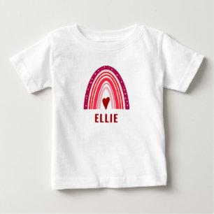 T-shirt Pour Bébé Little Sweethee Boho Rainbow Valentine
