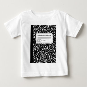 T-shirt Pour Bébé Livre de composition/Étudiant-Enseignant