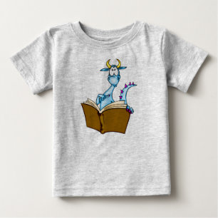 T-shirt Pour Bébé Livre de lecture de dragon