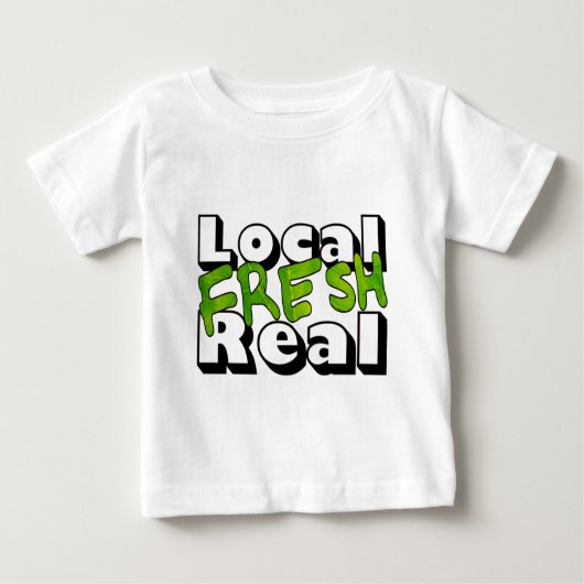 T-shirt Pour Bébé Local frais réel (Devant)