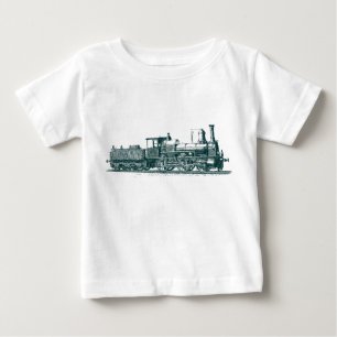 T-shirt Pour Bébé Locomotive - Vert foncé