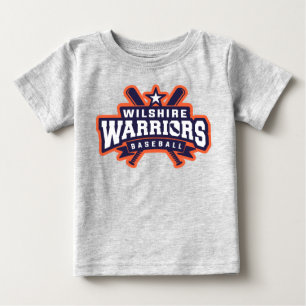 T-shirt Pour Bébé Logo de la Ligue de baseball Wilshire Warriors