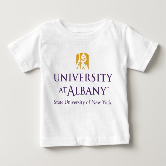 T-shirt Pour Bébé Logo de l'Université d'Albany (Devant)