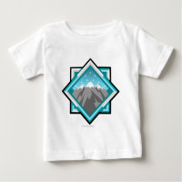 Logo de montagne de terreur d'équipe