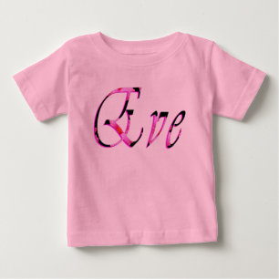 T-shirt Pour Bébé Logo Du Nom Des Filles Eve,