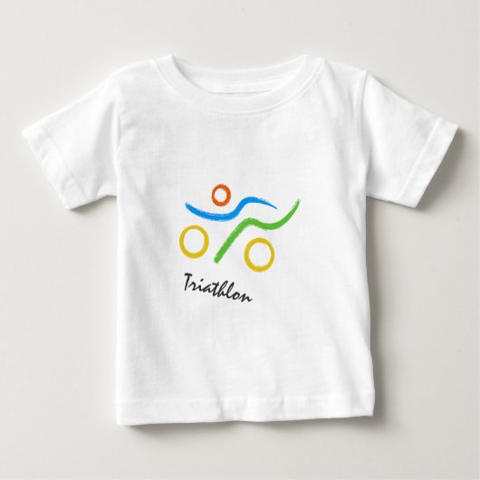 T-shirt Pour Bébé Logo du triathlon (Devant)