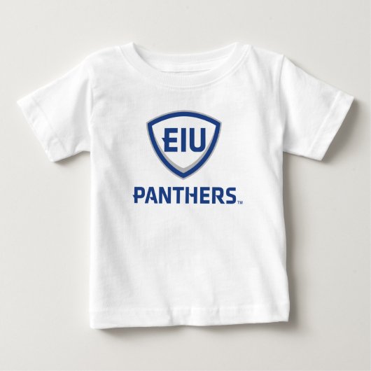 T-shirt Pour Bébé Logo Eastern Illinois Panthers Shield & Wordmark (Devant)