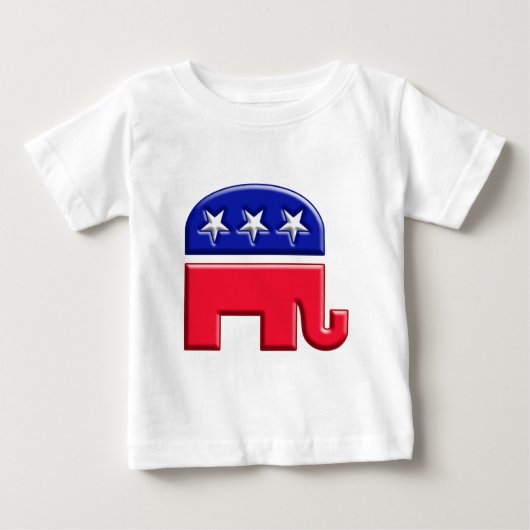 T-shirt Pour Bébé Logo GOP Elephant (Devant)