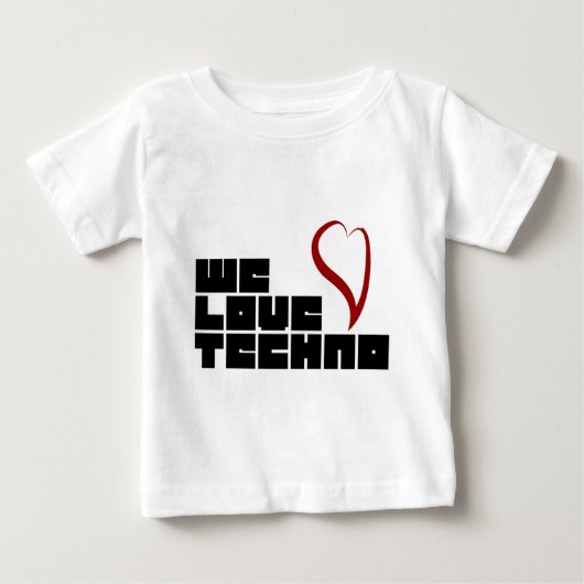T-shirt Pour Bébé Logotipo--Amour-Techno (Devant)
