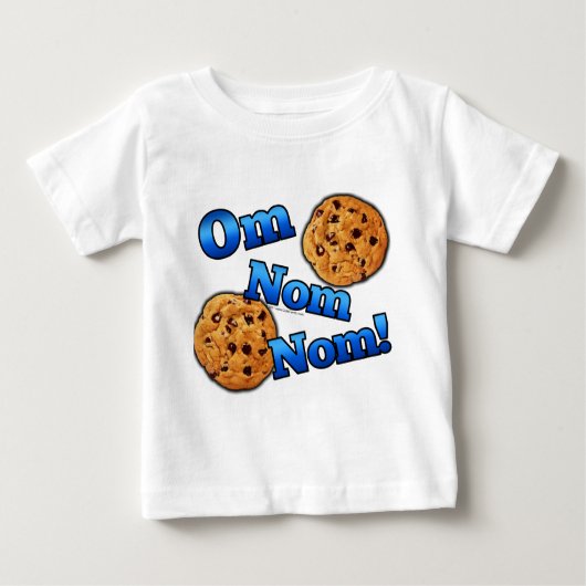 T-shirt Pour Bébé L'OM Nom Nom, biscuits d'amour de Meme (Devant)