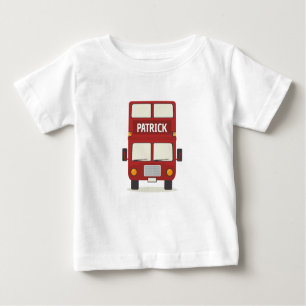 T-shirt Pour Bébé London Red Bus personnalisé