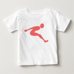 T-shirt Pour Bébé Longue Saute - rose tropicale