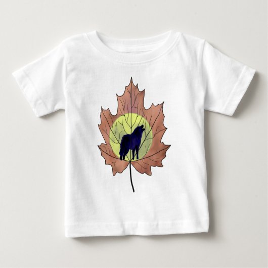 T-shirt Pour Bébé Loup (Devant)