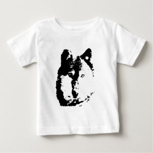 T-shirt Pour Bébé Loup d'art pop