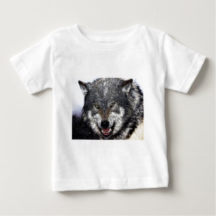 T-shirt Pour Bébé Loup sauvage