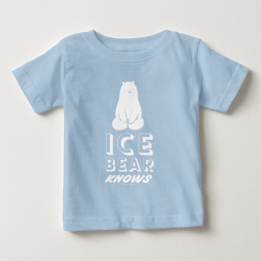 T-shirt Pour Bébé L'Ours De Glace Connaît (Devant)