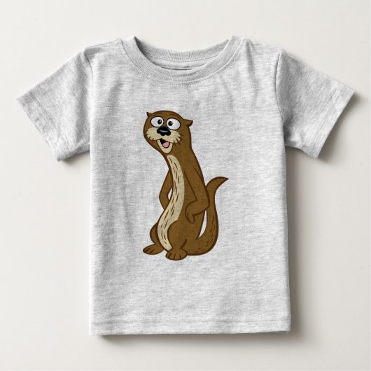 T-shirt Pour Bébé Loutre de Rick | Reggie de garde forestière (Devant)