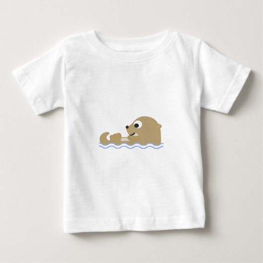 T-shirt Pour Bébé loutre mignonne (Devant)