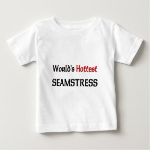 T-shirt Pour Bébé L'ouvrière couturière la plus chaude des mondes