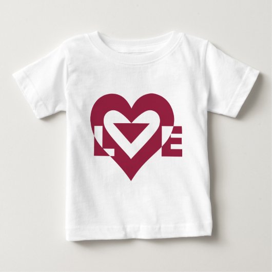 T-shirt Pour Bébé Love Berry Purple (Devant)