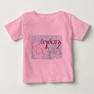 T-shirt Pour Bébé Love Bible Verse on Christian Baby Shirt