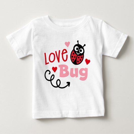 T-shirt Pour Bébé Love Bug Ladybug (Devant)