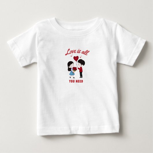 T-shirt Pour Bébé Love Is All You Need (Devant)