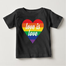 Love is Love Pride Coeur Baby Shirt
