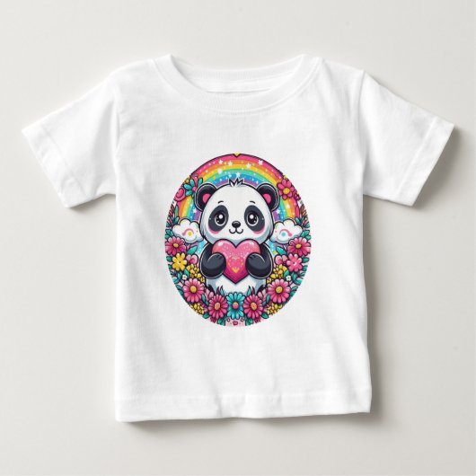 T-shirt Pour Bébé Love Panda (Devant)