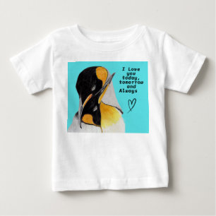 T-shirt Pour Bébé Love Penguin