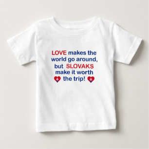 T-shirt Pour Bébé Love Slovaks