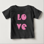 T-shirt Pour Bébé Love Text Funny Sweet Rose Tutu Typographie<br><div class="desc">Love Text Funny Sweet Pink Tutu Bodysuit Typographie</div>