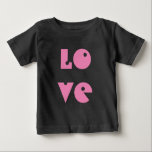 T-shirt Pour Bébé Love Text Funny Sweet Rose Tutu Typographie<br><div class="desc">Love Text Funny Sweet Pink Tutu Bodysuit Typographie</div>