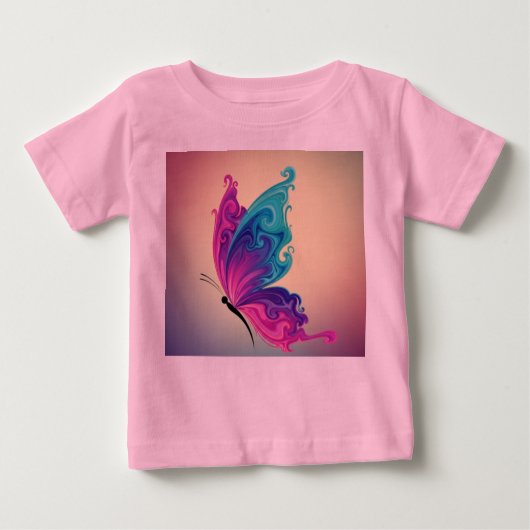 T-shirt Pour Bébé Lovely Butterfly (Devant)