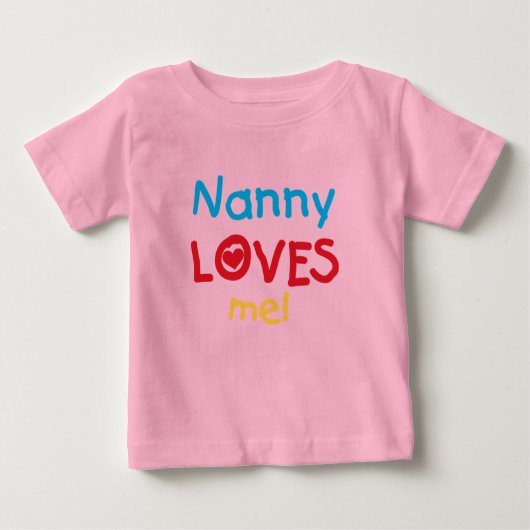 T-shirt Pour Bébé LOVESMEnanny (Devant)