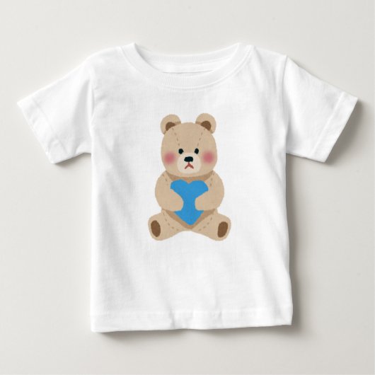 T-shirt Pour Bébé Loving Bear with Heart (Devant)