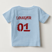 T-shirt Pour Bébé Lowder : No. 1 (Dos)